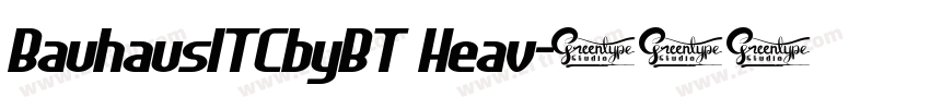 BauhausITCbyBT Heav字体转换